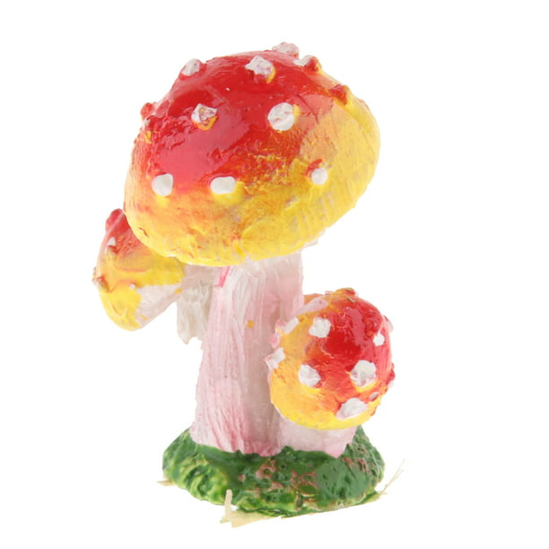 Resin Crafts Micro Landscape DIY Mushroom Figurines Fairy Garden Ornaments B